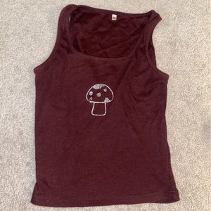 Brown Y2K Gem Tanktop